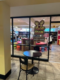 Craft and activity area. Great for rainy days and early mornings