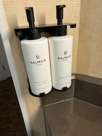 Balmain hand wash and body lotion.