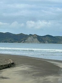 Beach around the corner from the Bach.