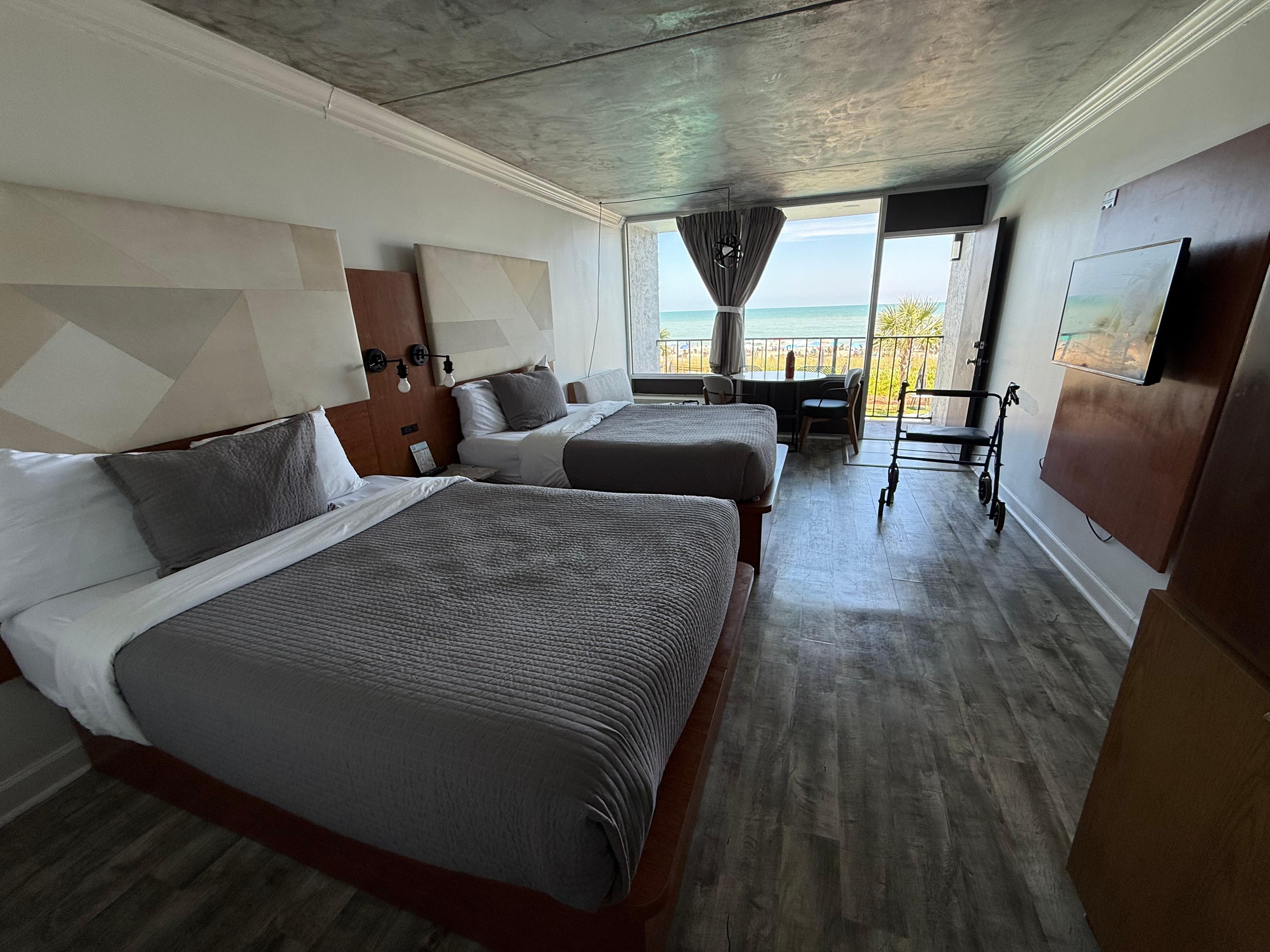 The room was very clean comfortable and I loved having a private balcony that overlooked the beach