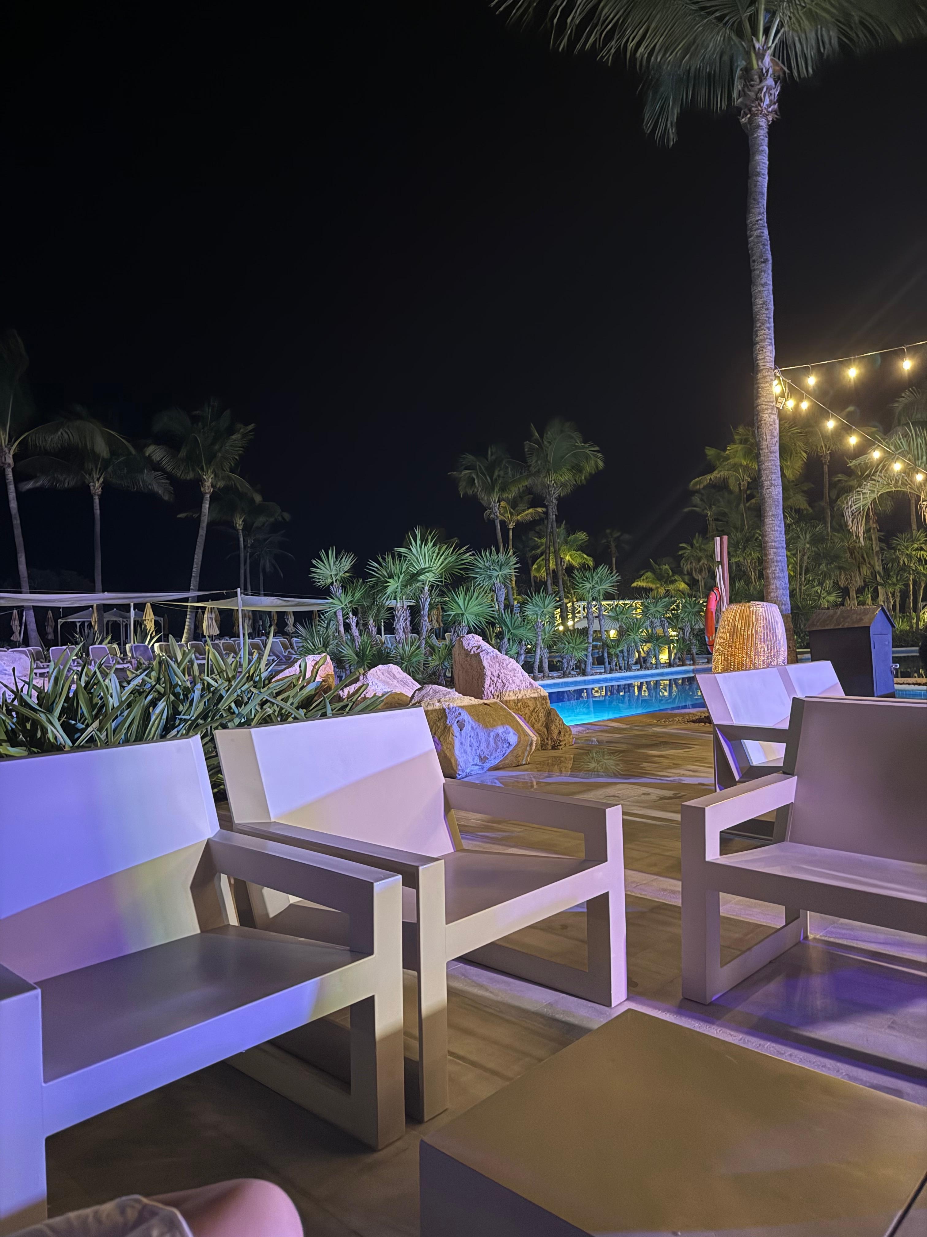 Lounge area pool deck