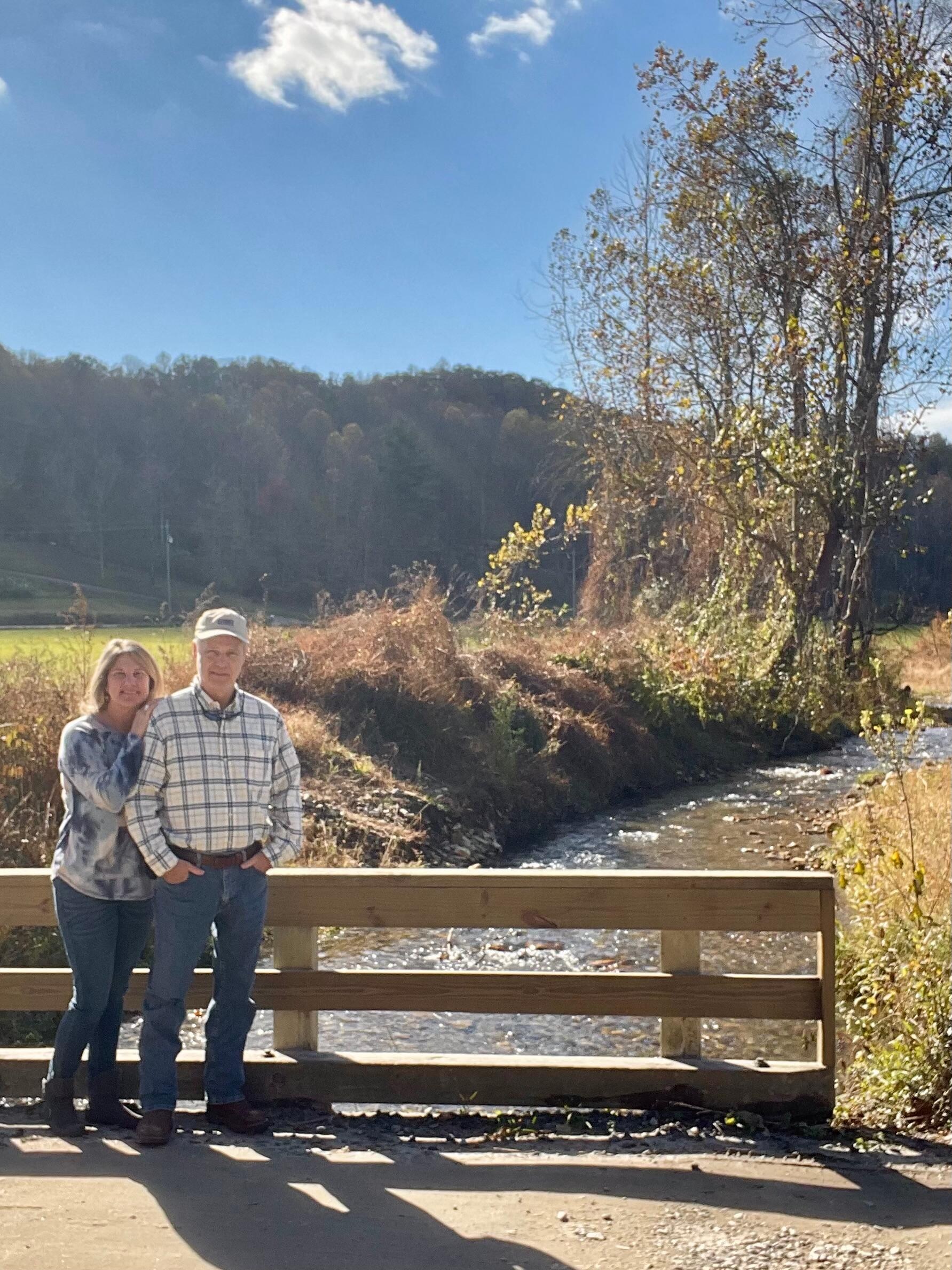 Creek going into the neighborhood 