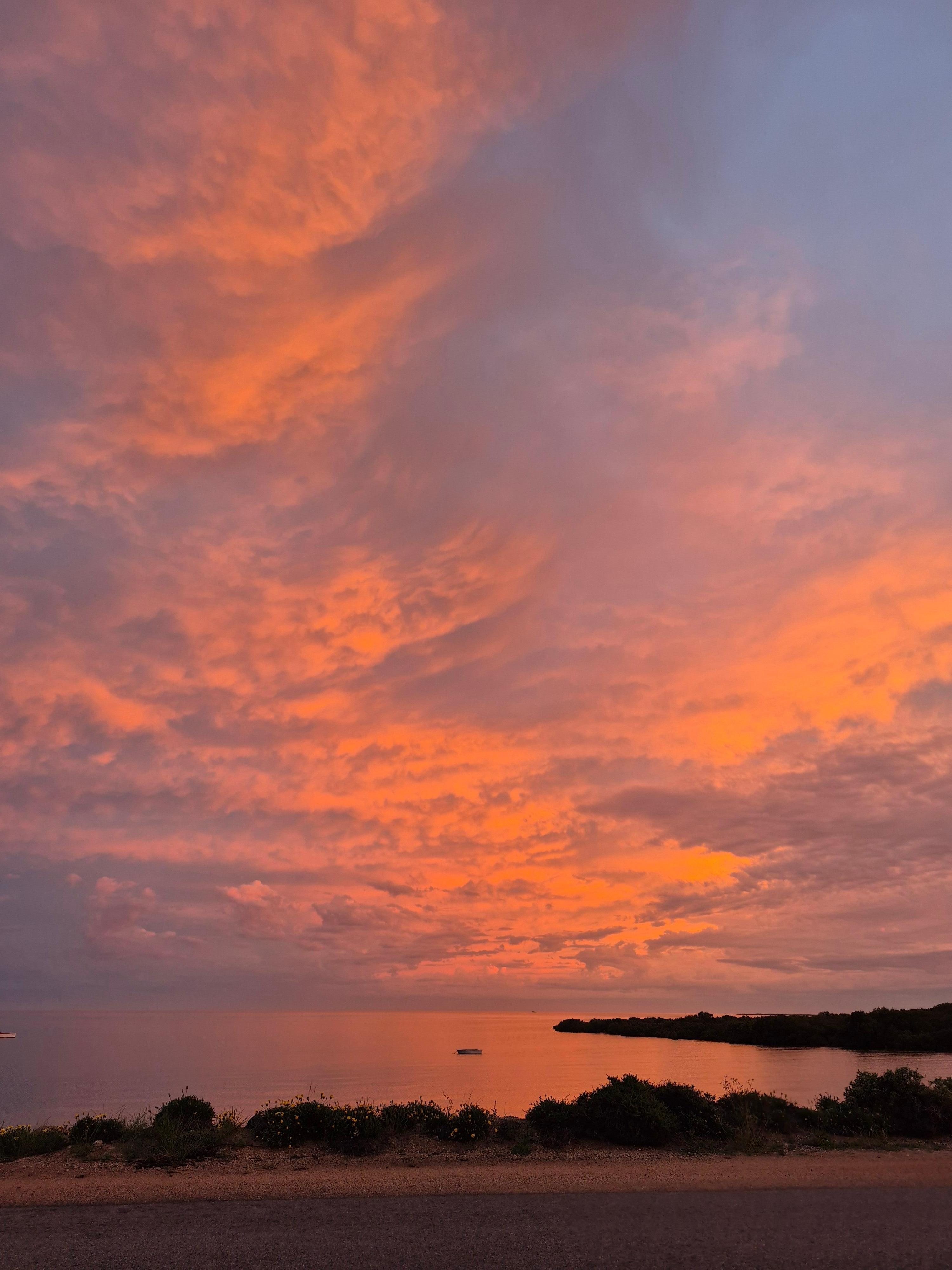 One of many beautiful sunsets