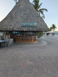 Outside Margaritaville close to the hotel I stayed in very nice people there