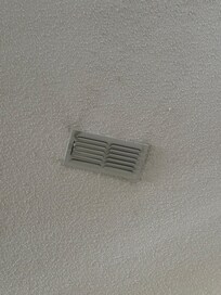 Dirt on ceiling around vents