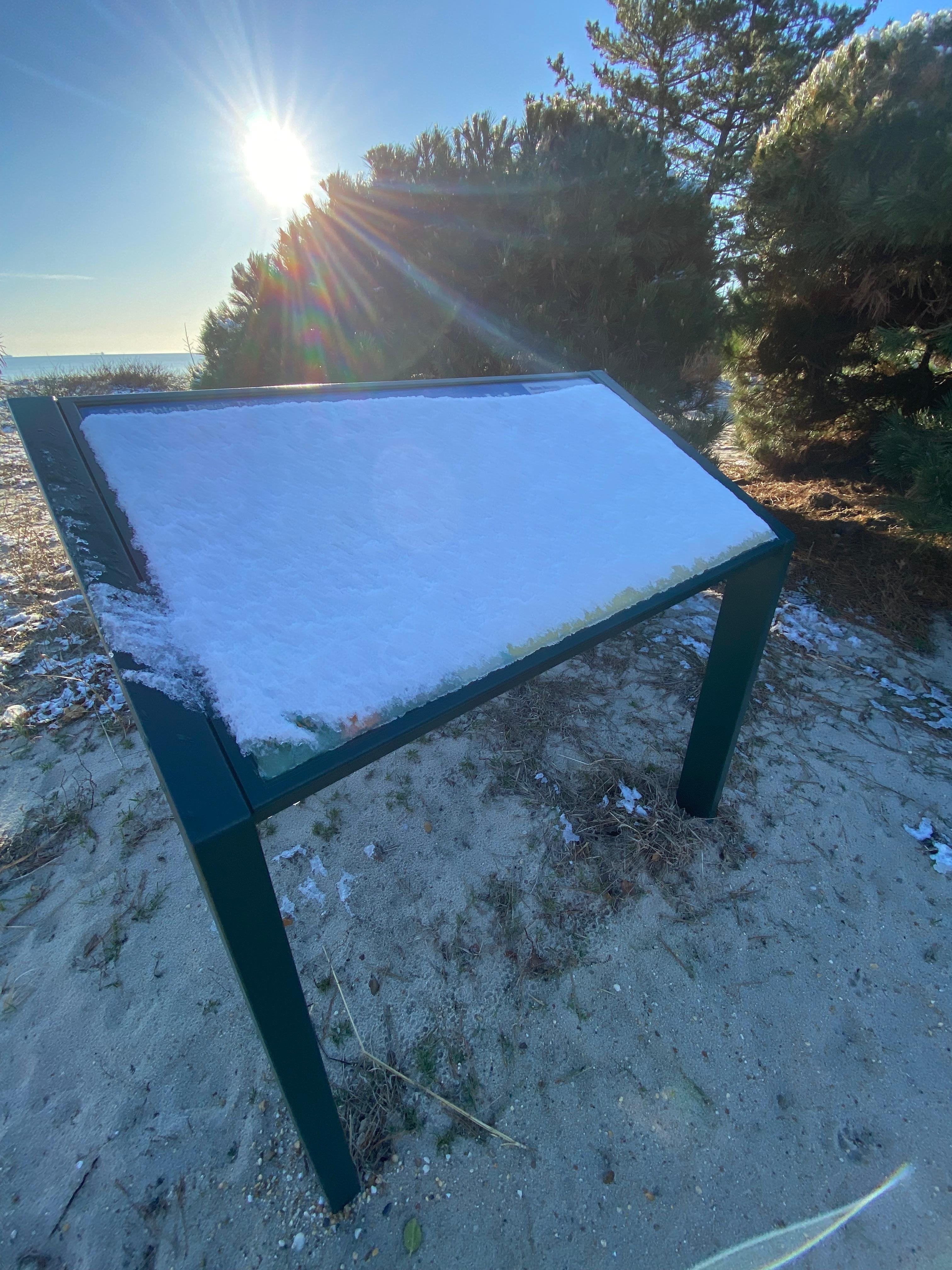 We had some snow the first night