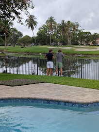 Boys looking for gators.