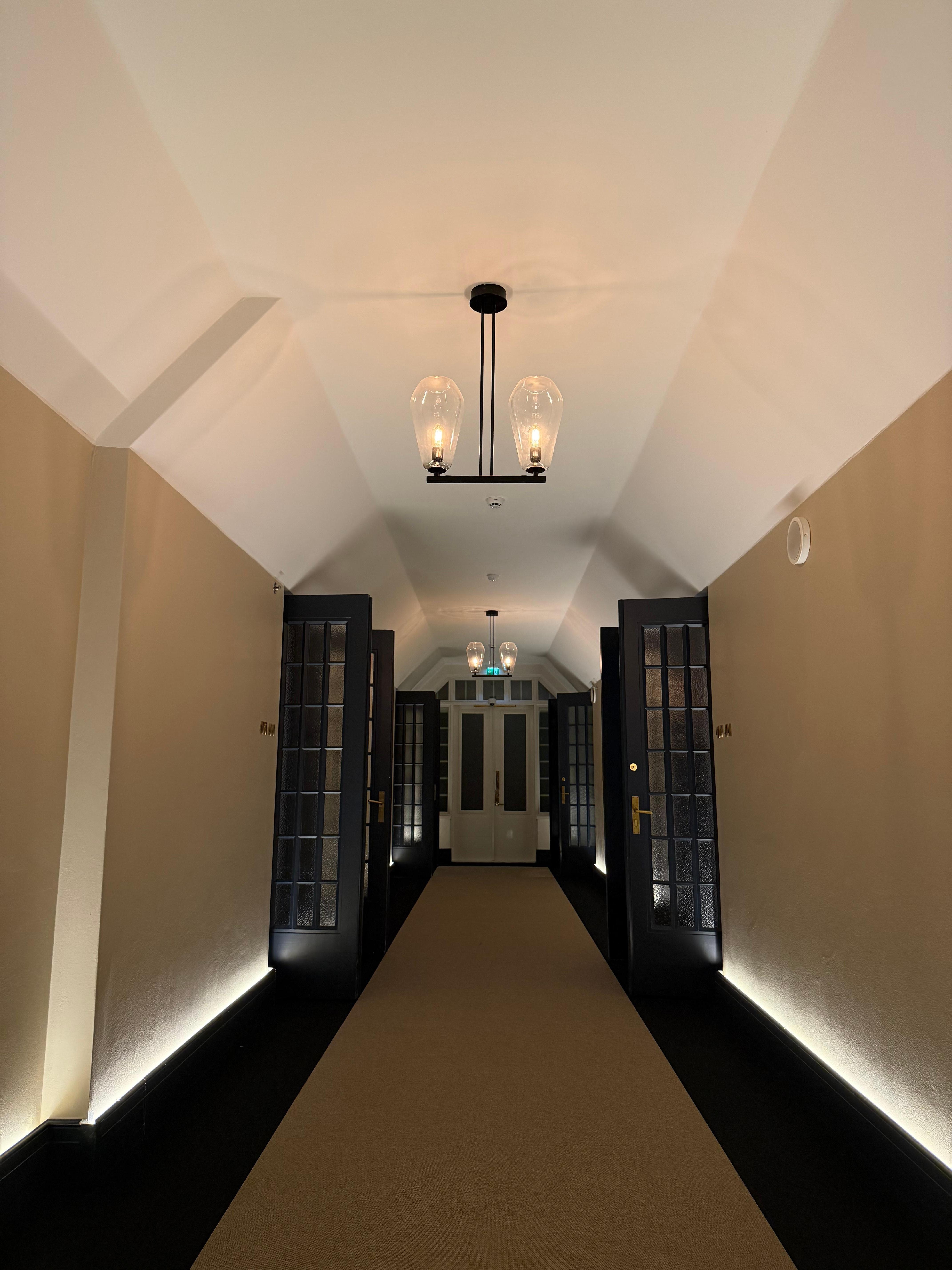 The hallways are beautiful. 