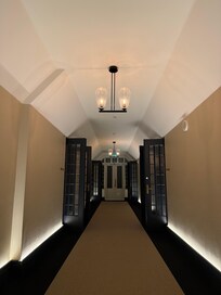 The hallways are beautiful.