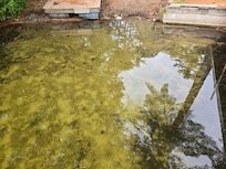 After many hours of racking. Thankfully they have water racks so we're able to swim