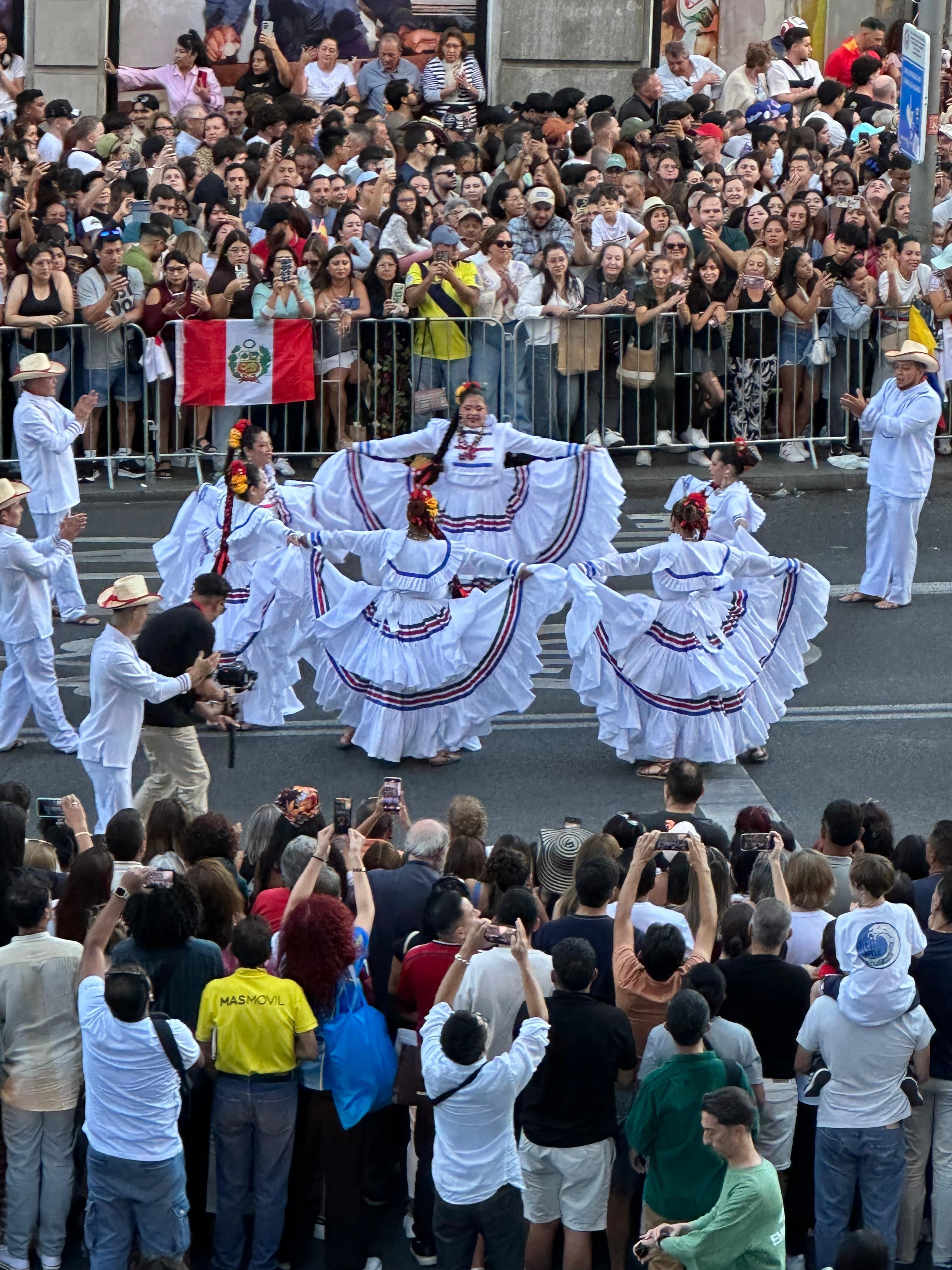 View of Espanidad parade