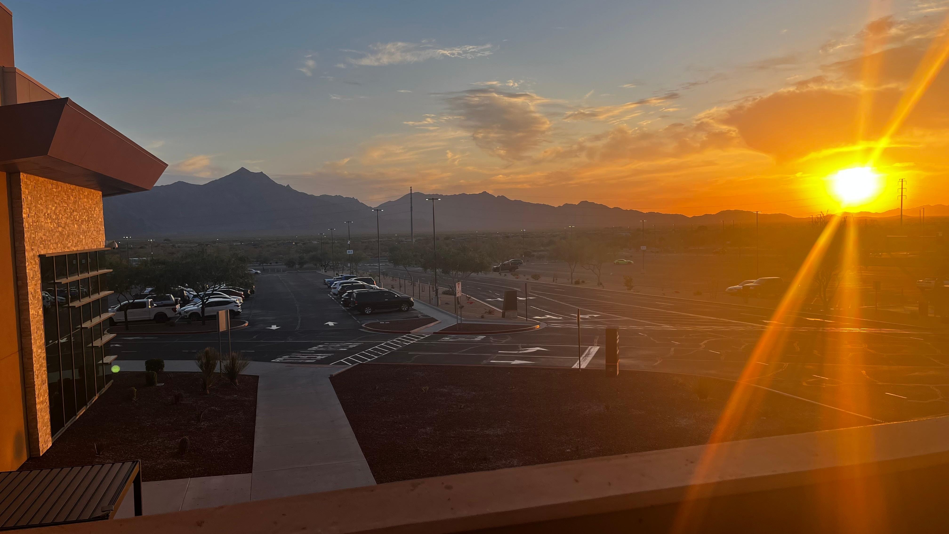View from parking