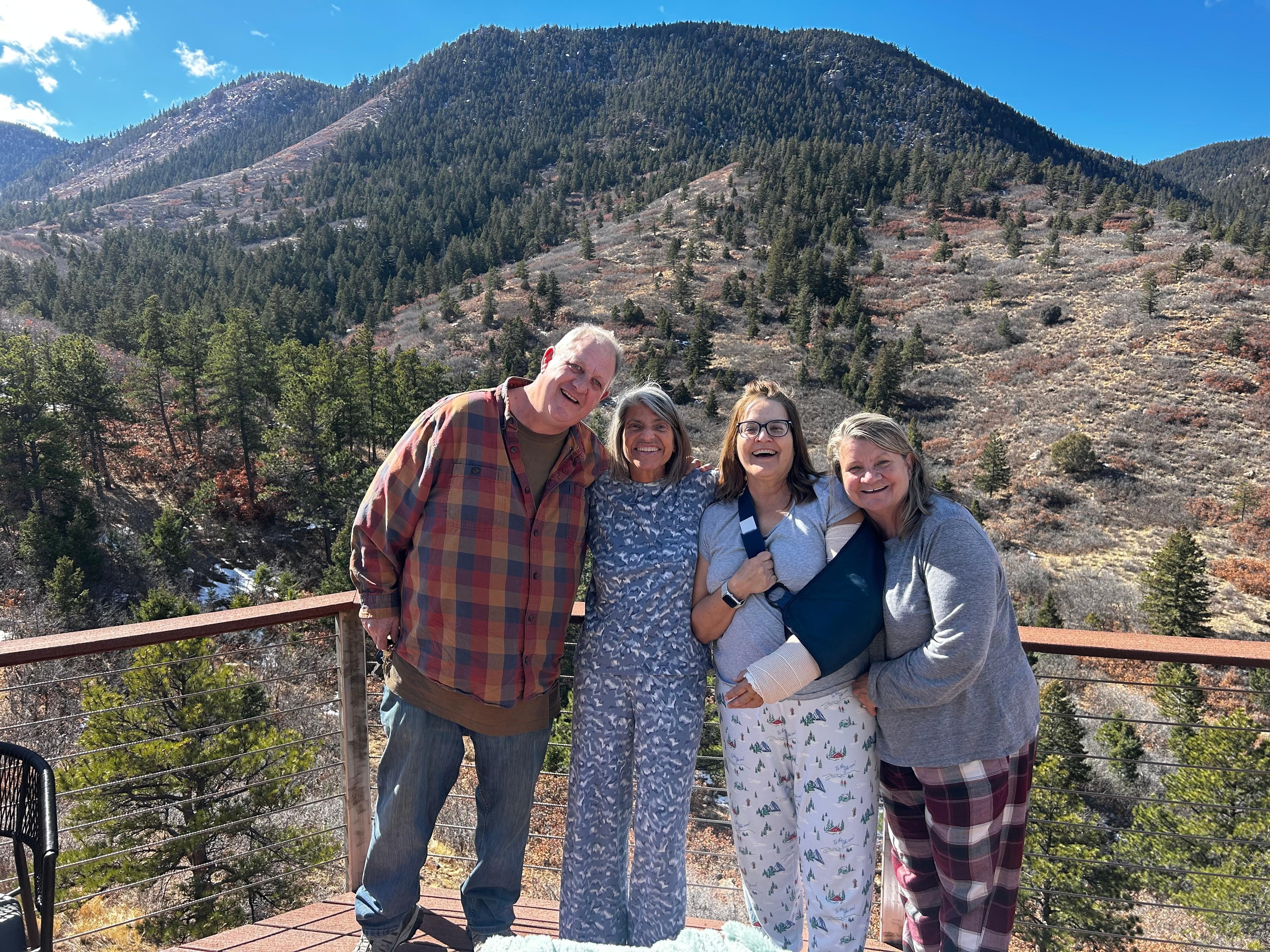 Morning Joy as a hubby stops by and is in awe of the place!