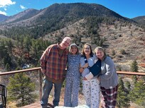 Morning Joy as a hubby stops by and is in awe of the place!