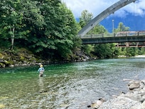 Fishing near the Index bridge