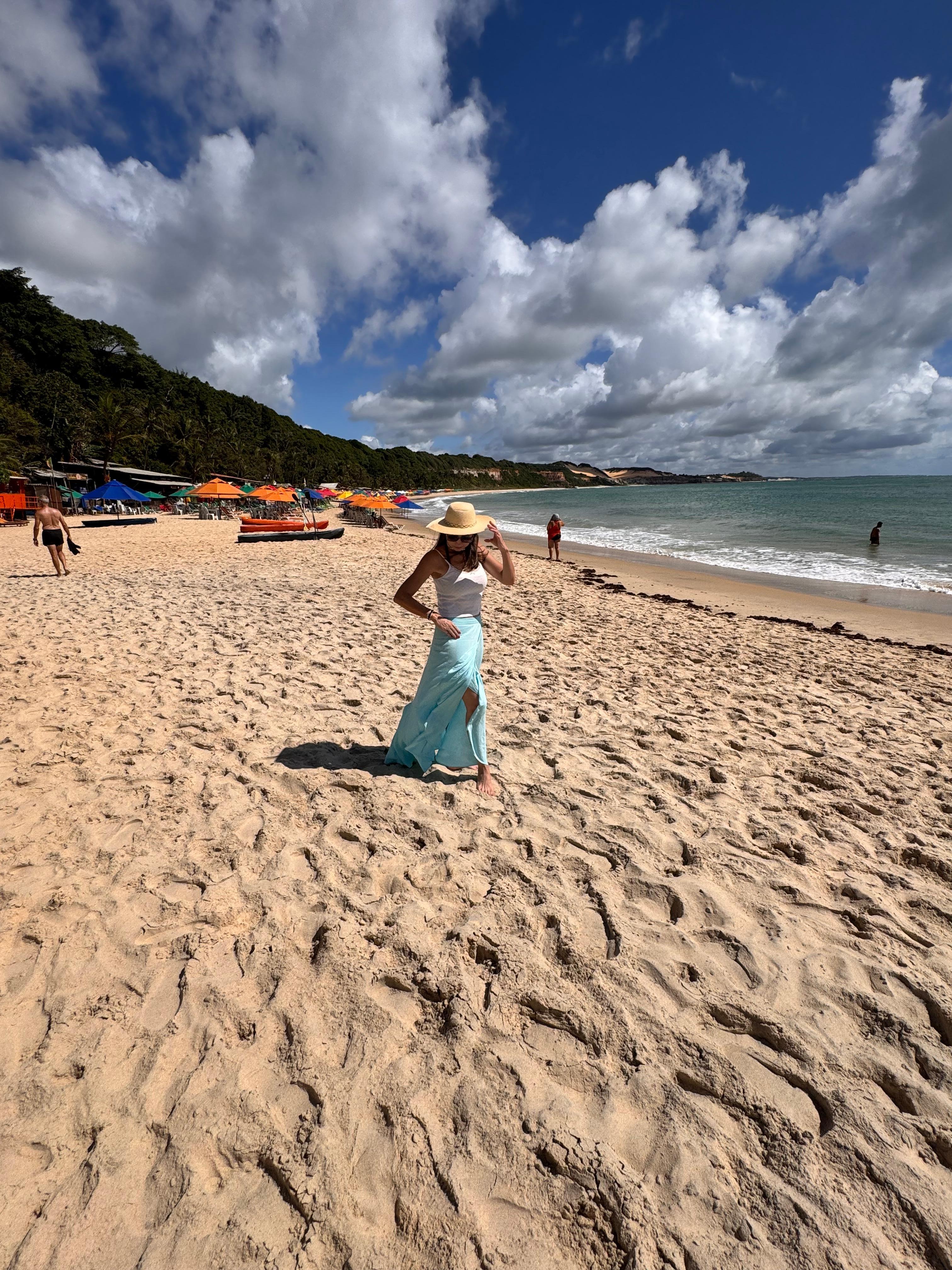 Praia muito limpa, com boa faixa de areia pra quem gosta de corridas. 