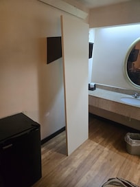 That's the bathroom door in the room
