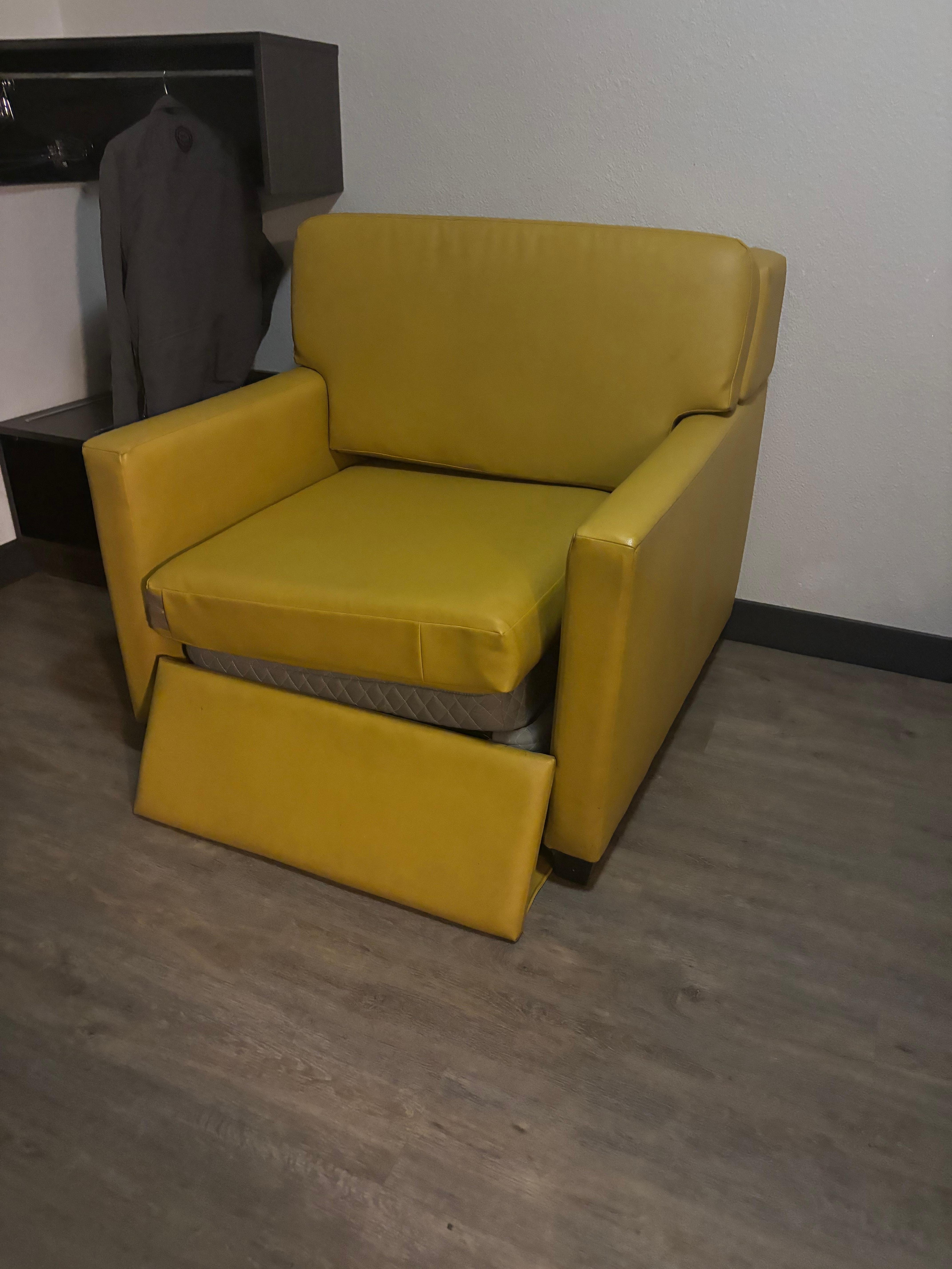 Broken and dirty chair