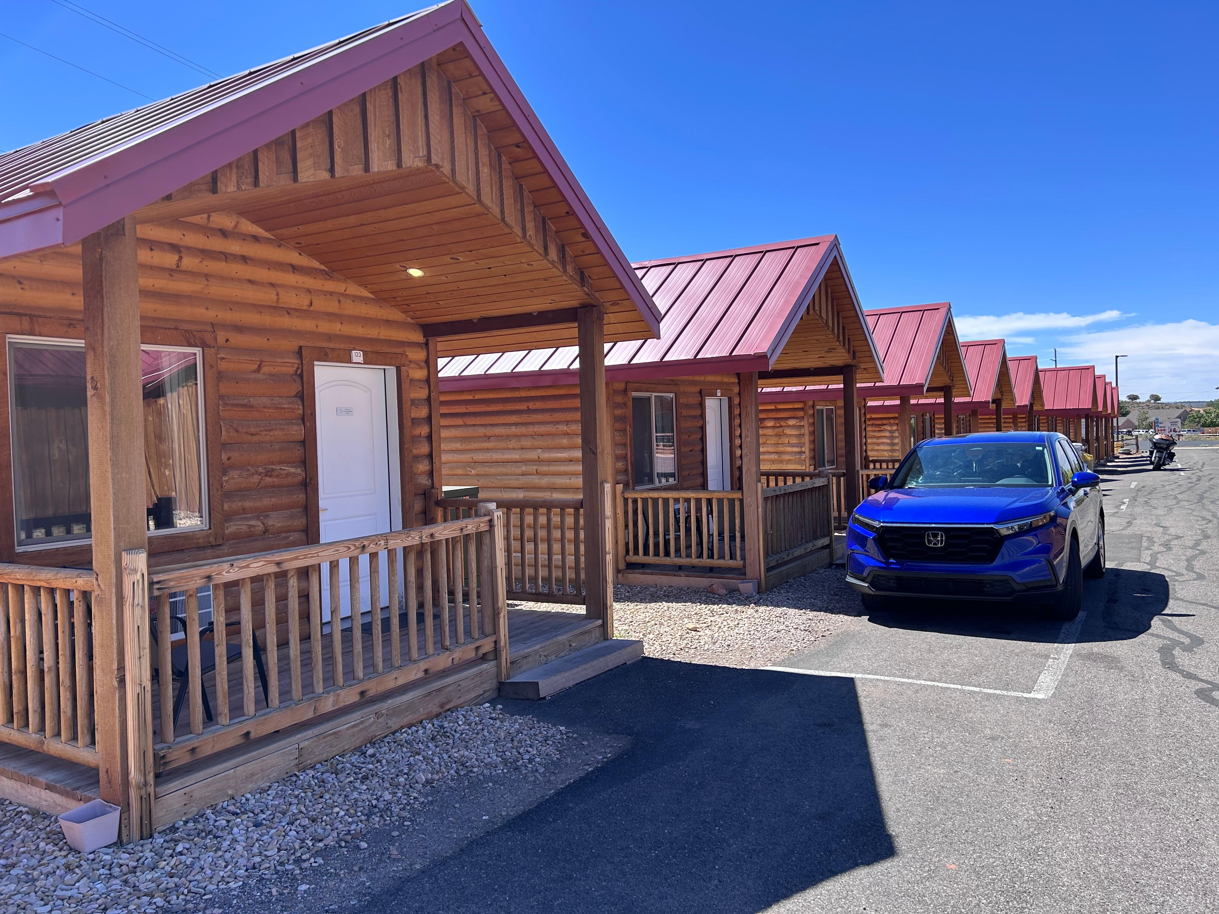 Individual cabins. 