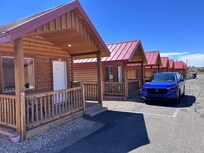 Individual cabins.