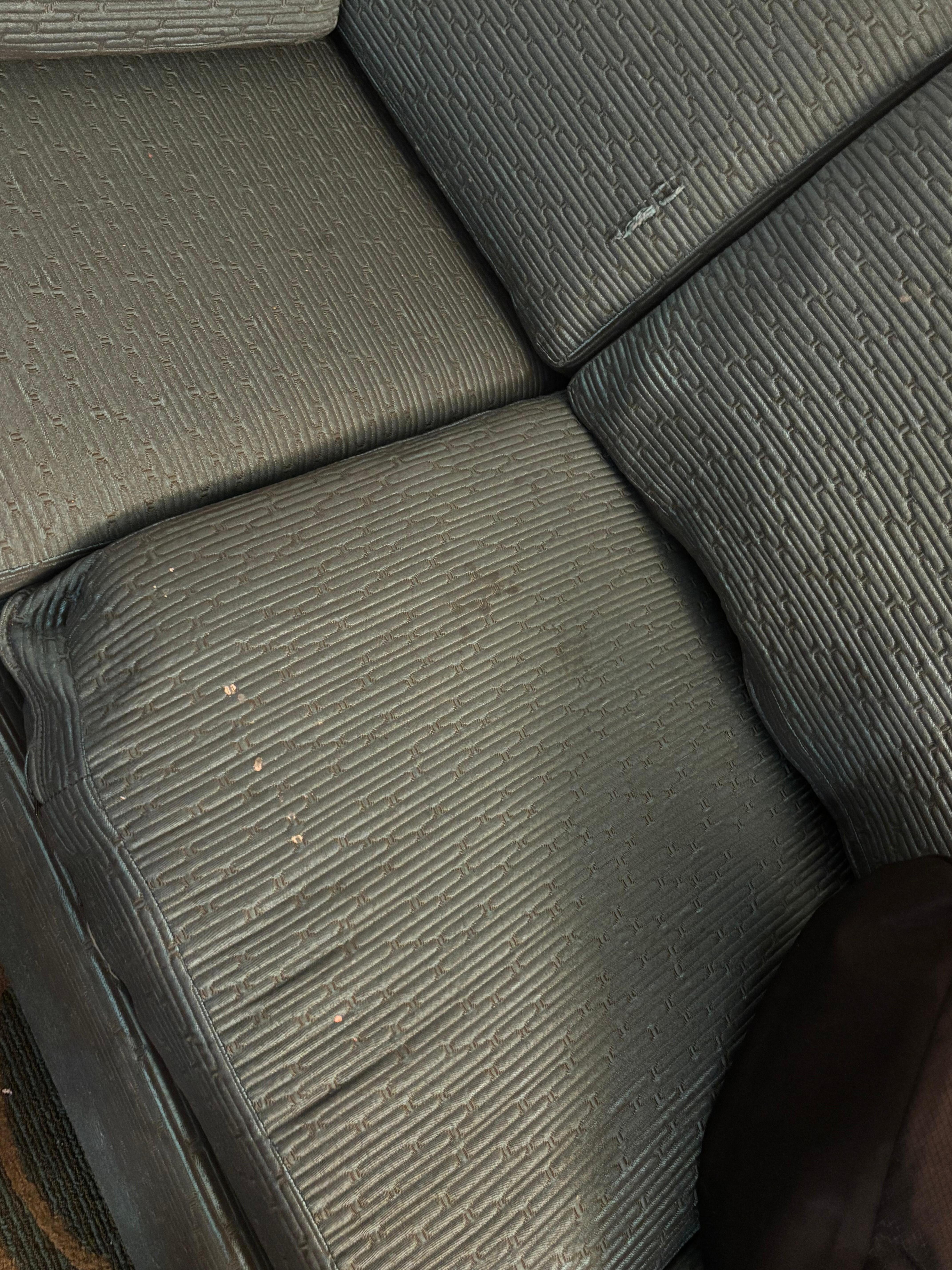 Dirty couch with stains 