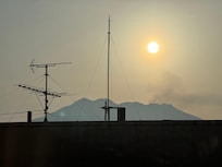 View of Sakurajima from my window