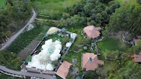 View of hotel from drone