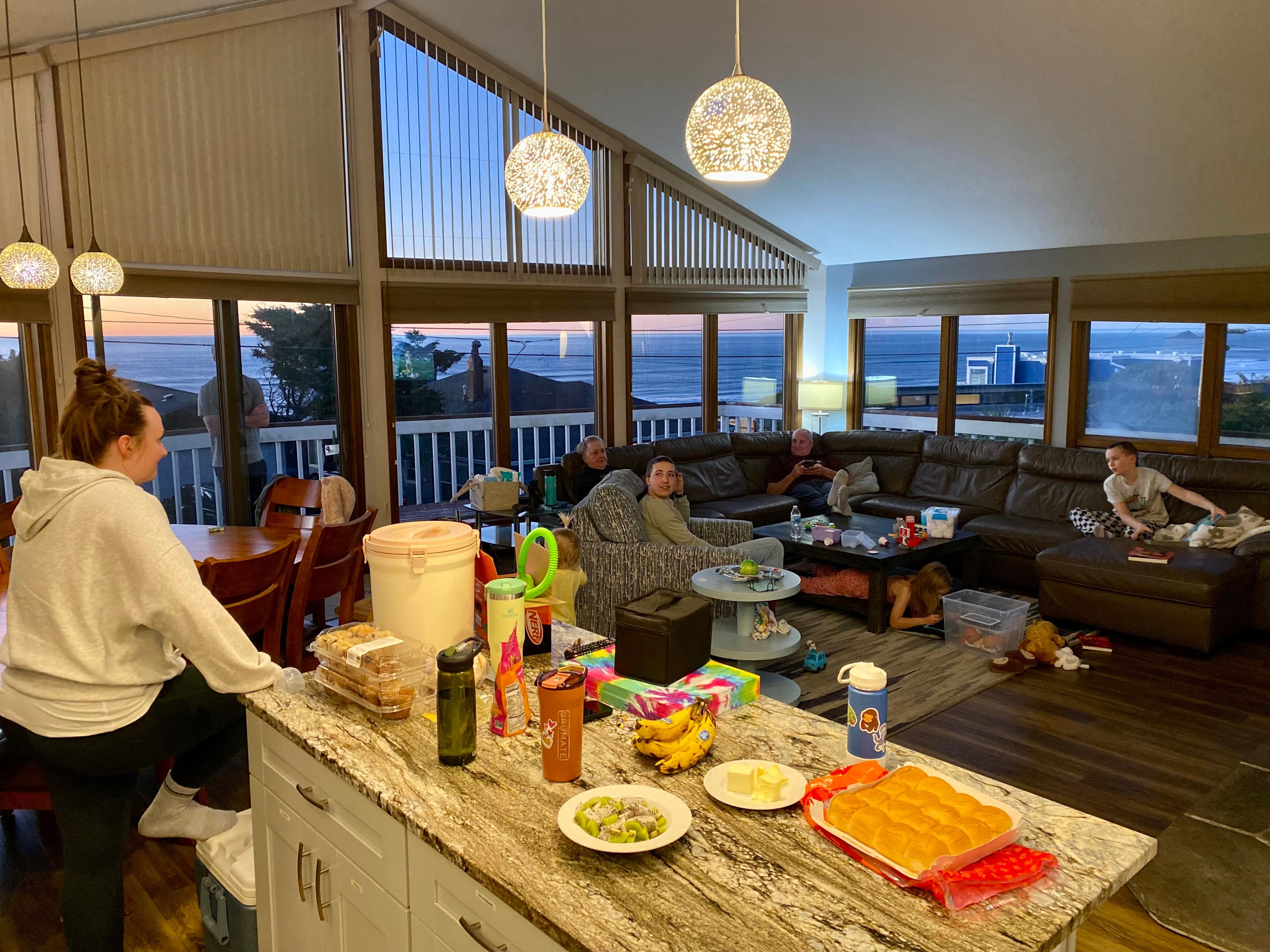 Living area from kitchen