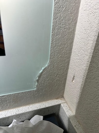Mirror was broken