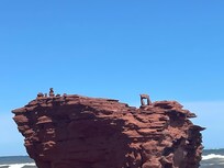 Natural structures on Thunder Cove Beach.