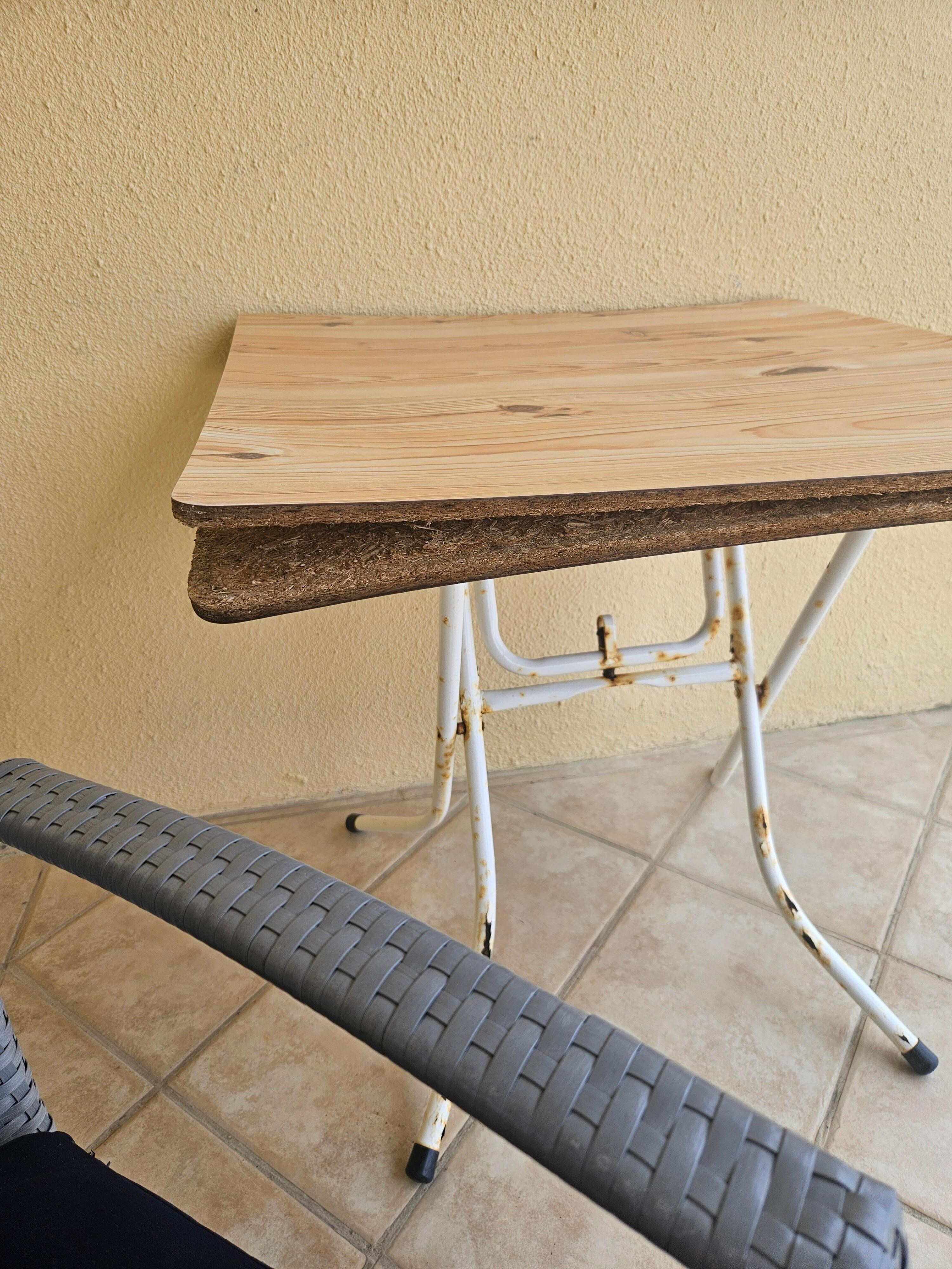 The patio table