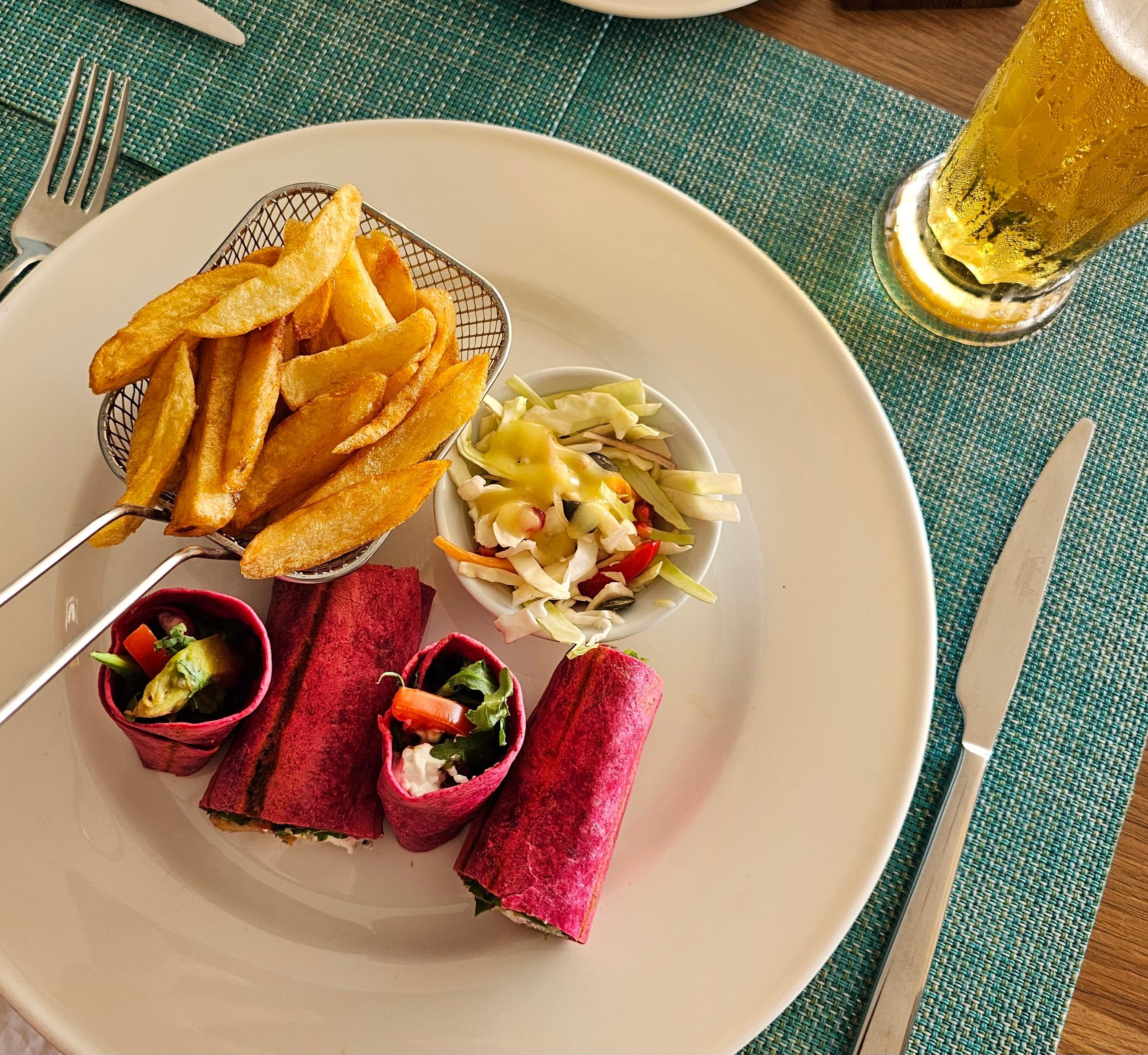 God och fräsch lunch. 