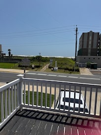 Our view from the porch on the windy day.