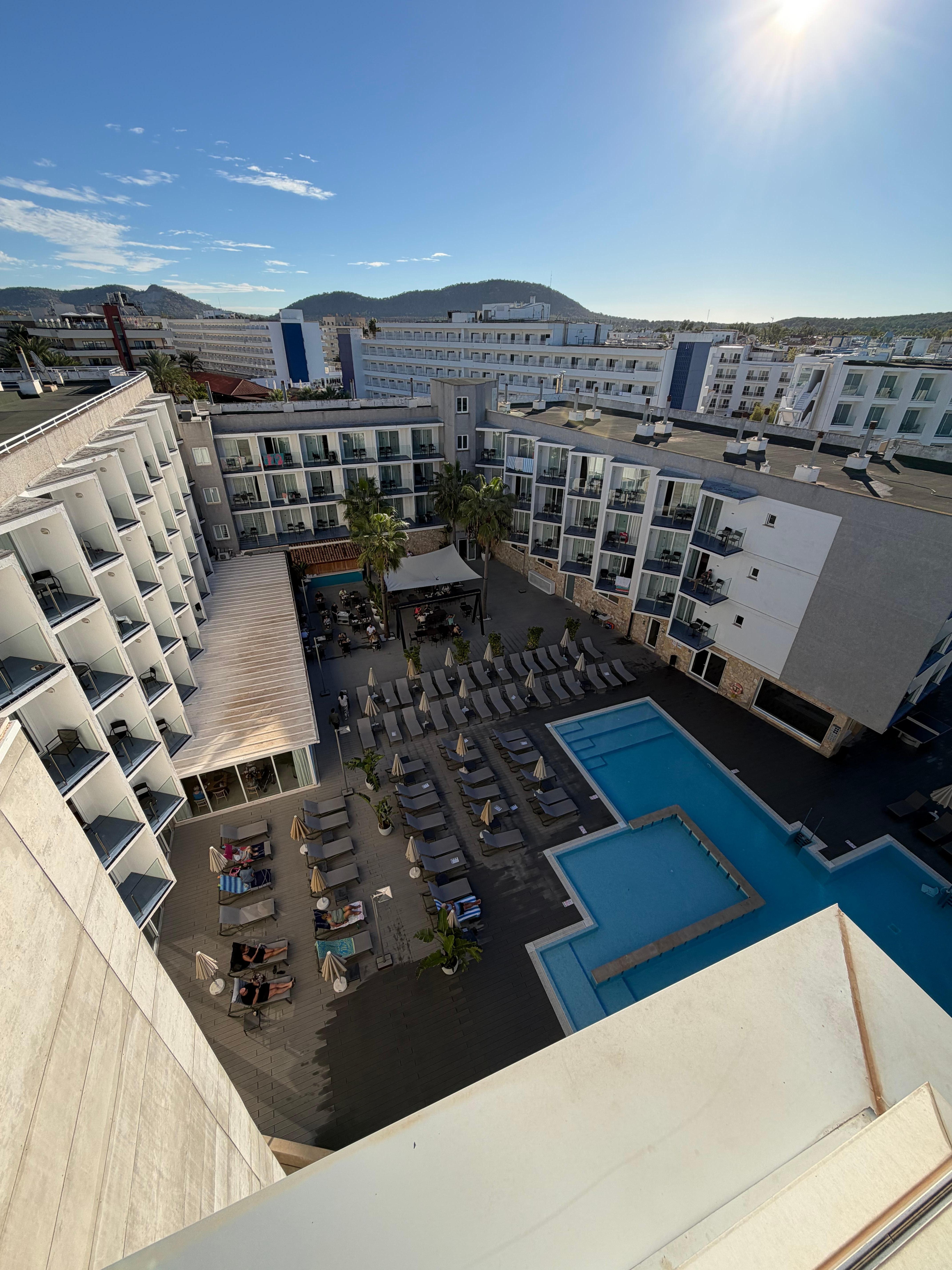 Pool view from rooftop 