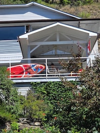 View from the dock back to the house