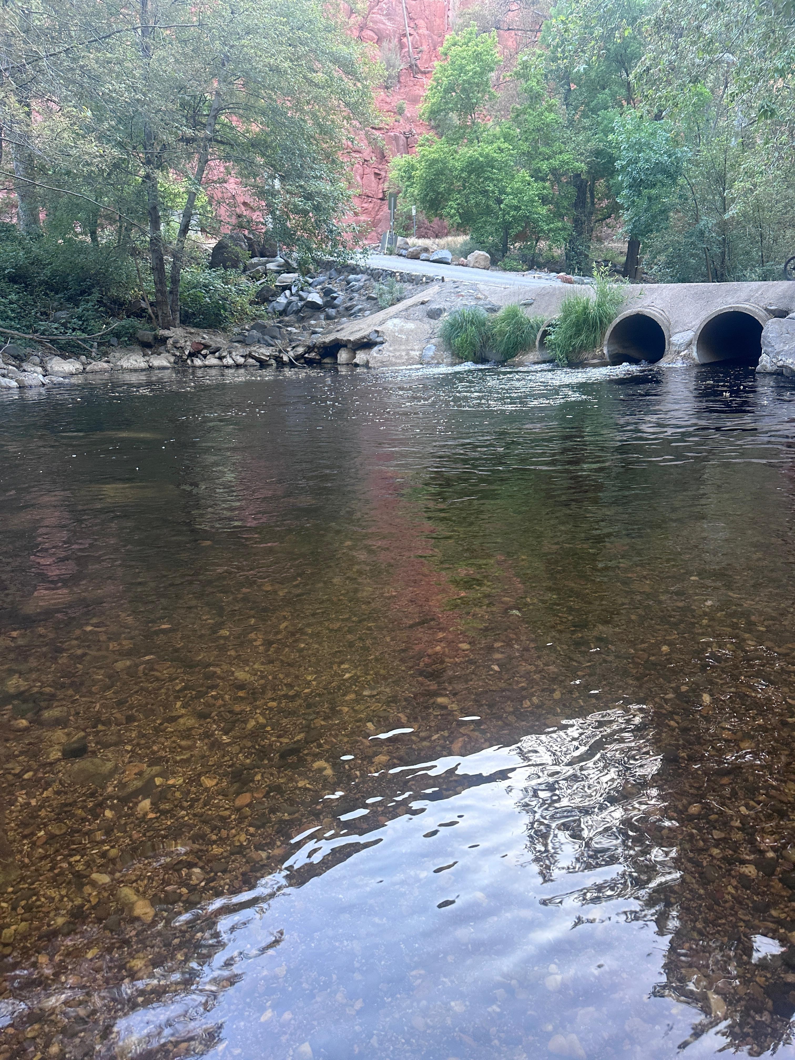 Beautiful creek to play in and fish in. 
