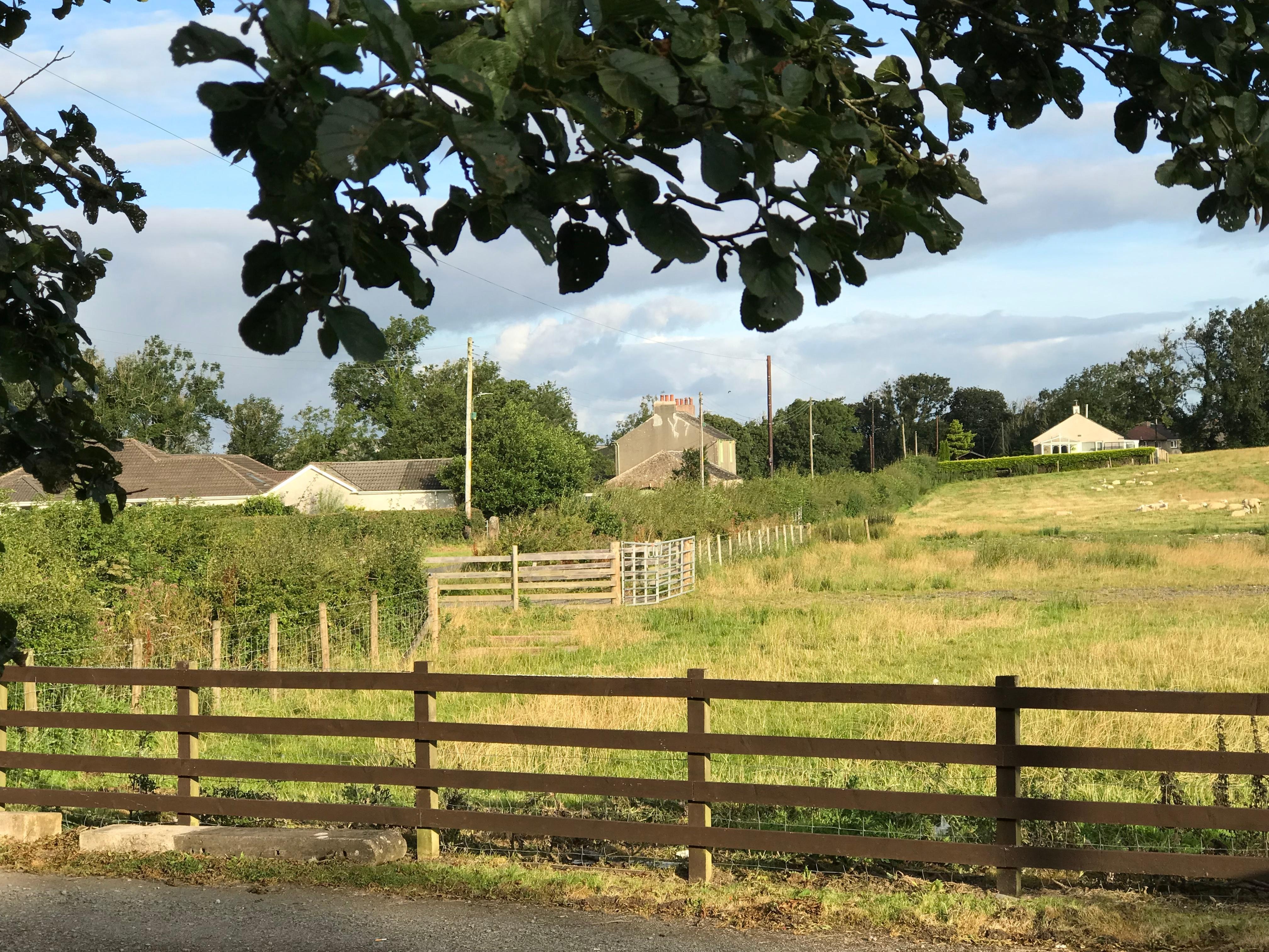 From the back gate  to the village