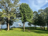 Lake view from the back of the house