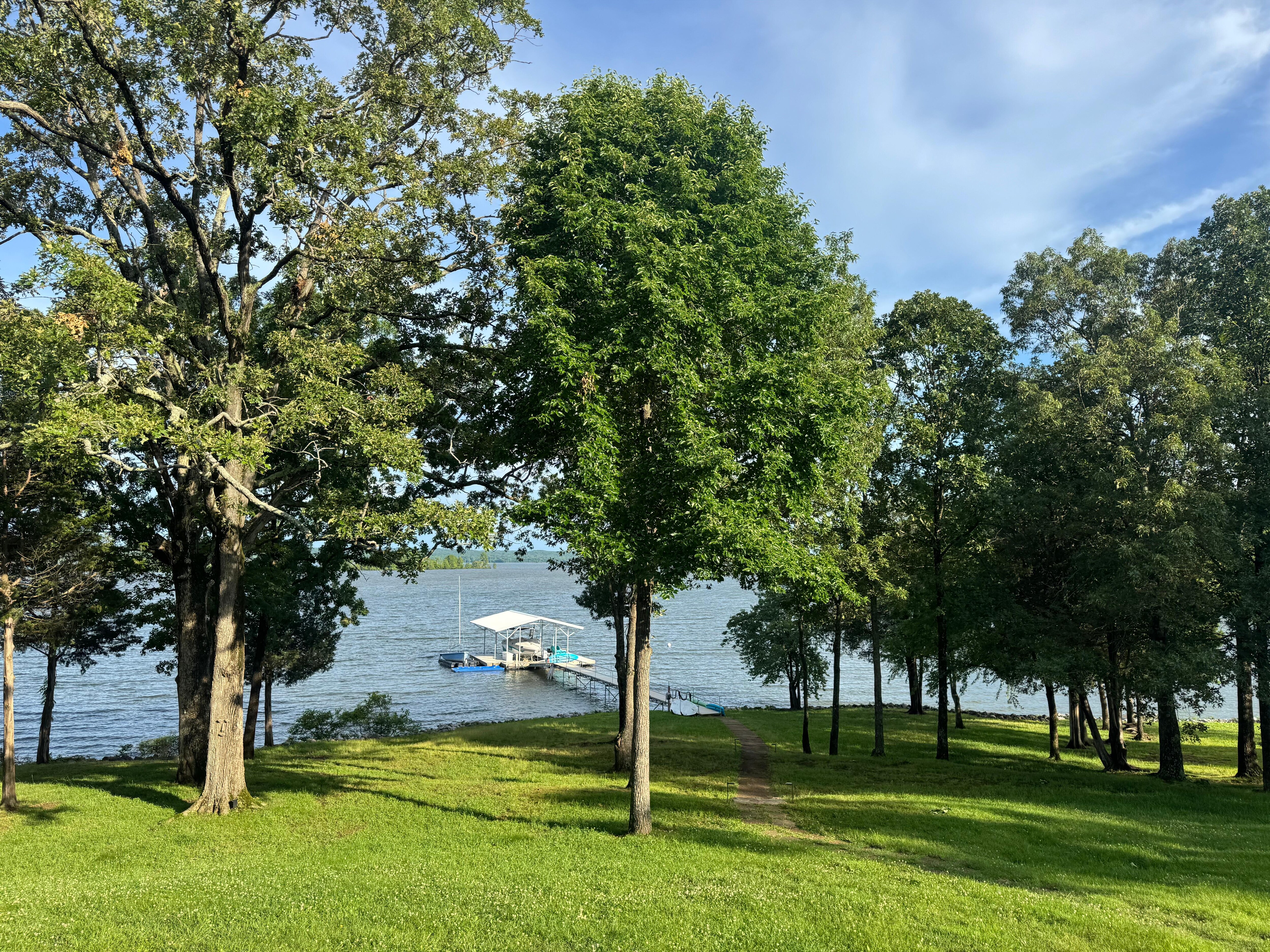 Lake view from the back of the house 