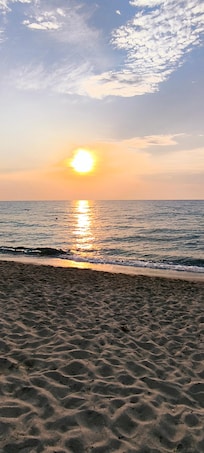 Tramonto in spiaggia