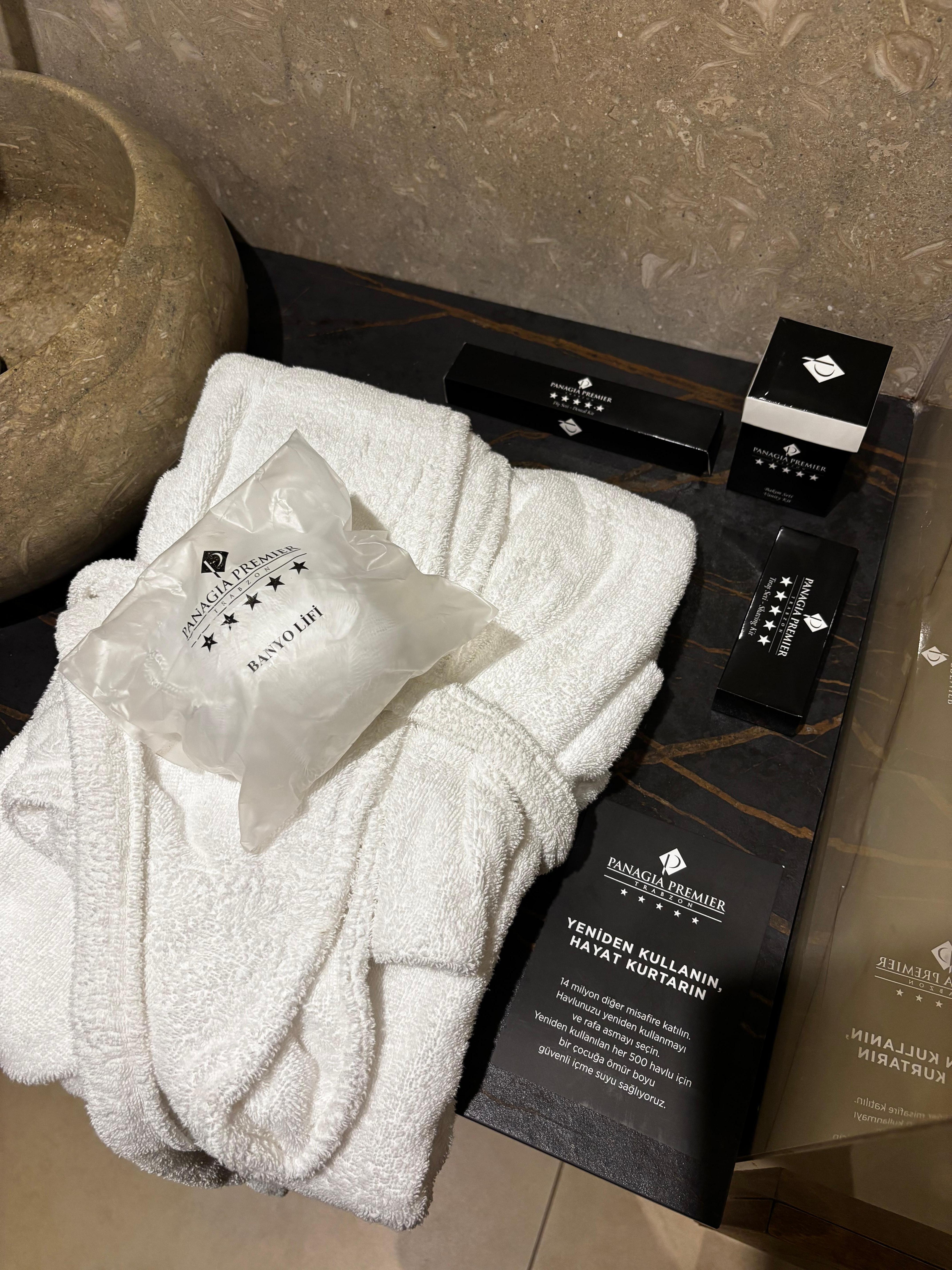 Tüm banyo ürünleri banyo lifi dahil müsait