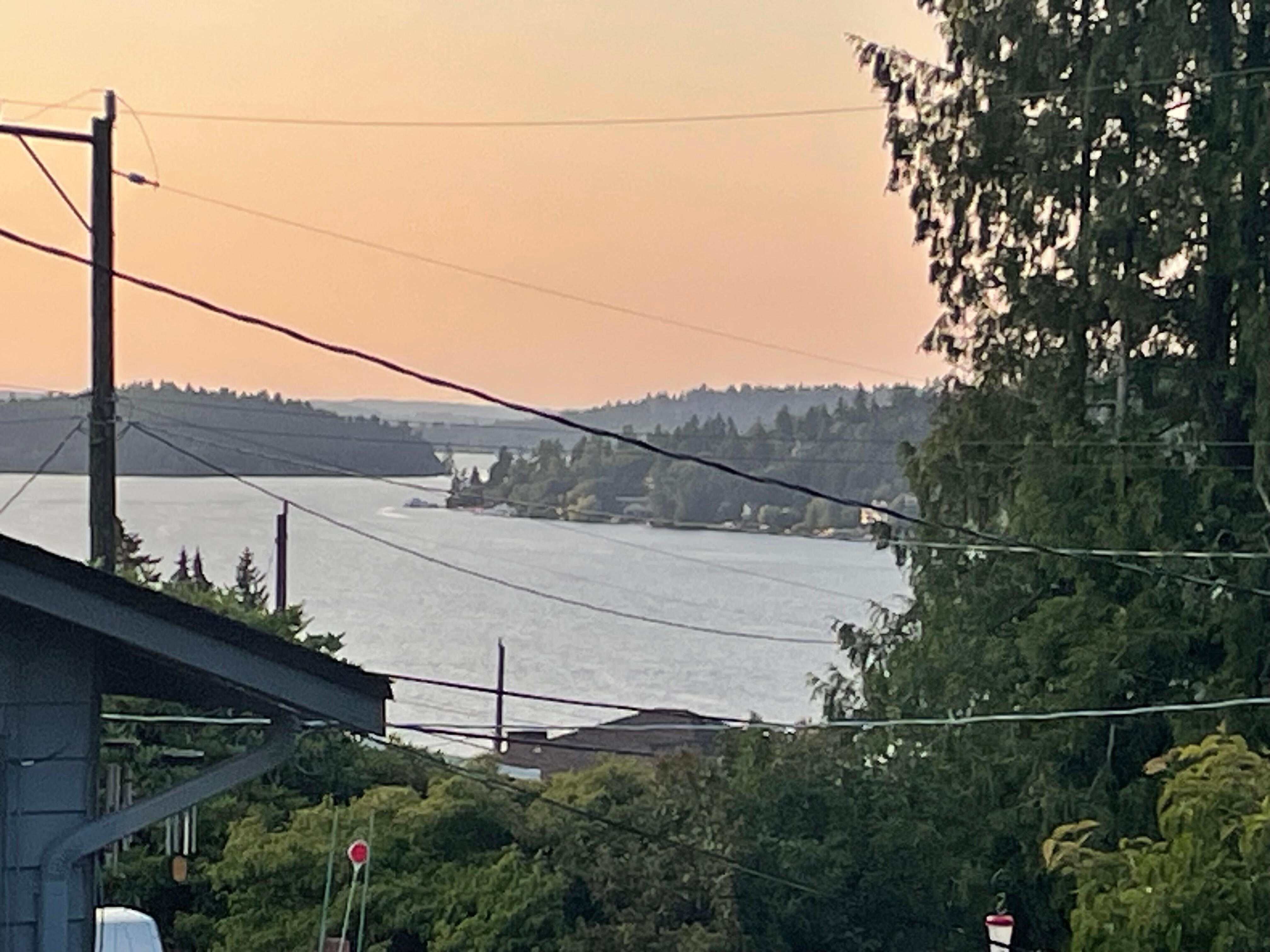 Morning view of Lake Washington