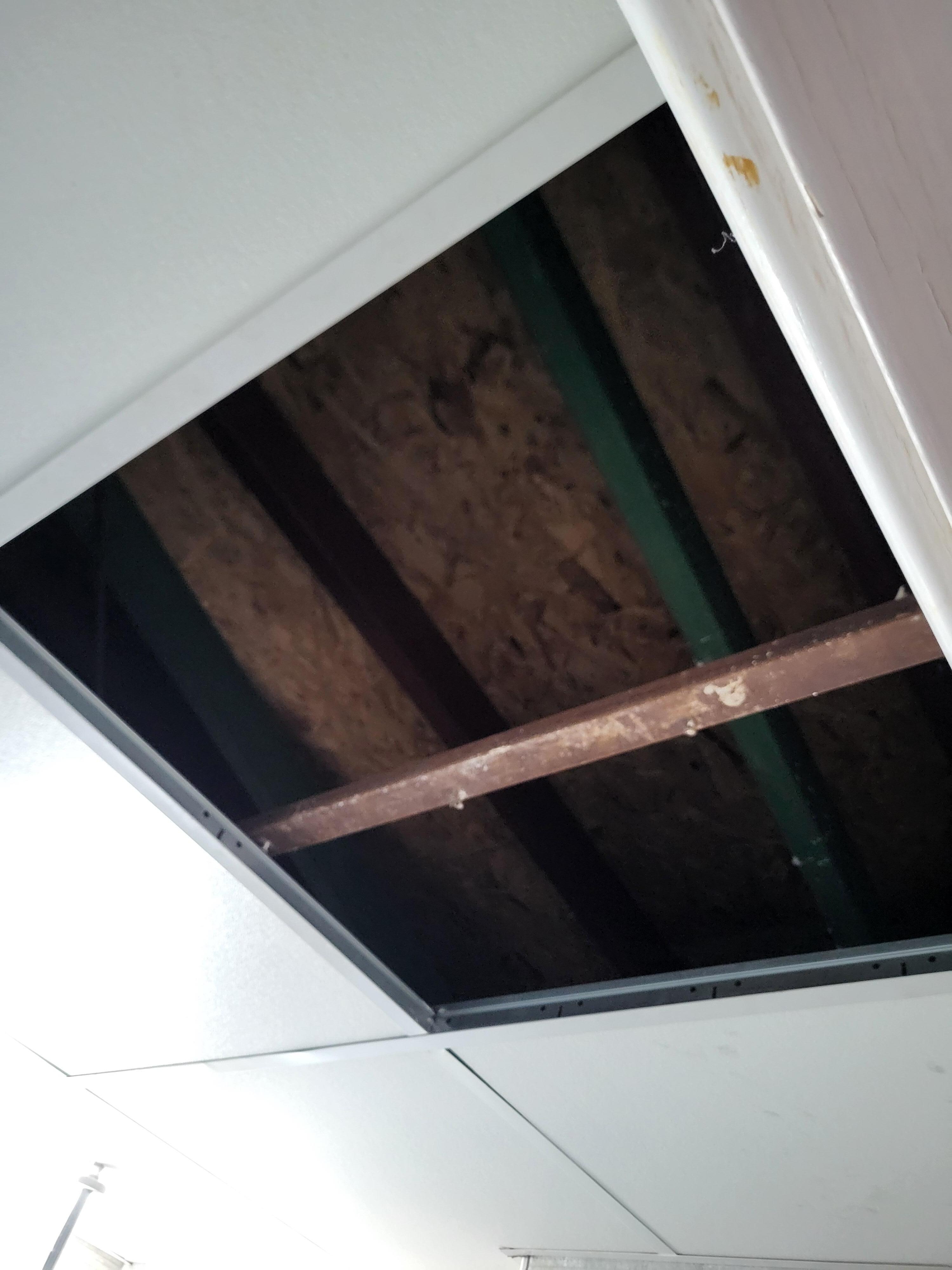 Takplatta i badrummet