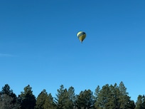 We saw a balloon from the condo parking lot two mornings in a row.