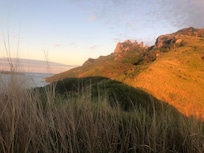 Sunrise over the hill