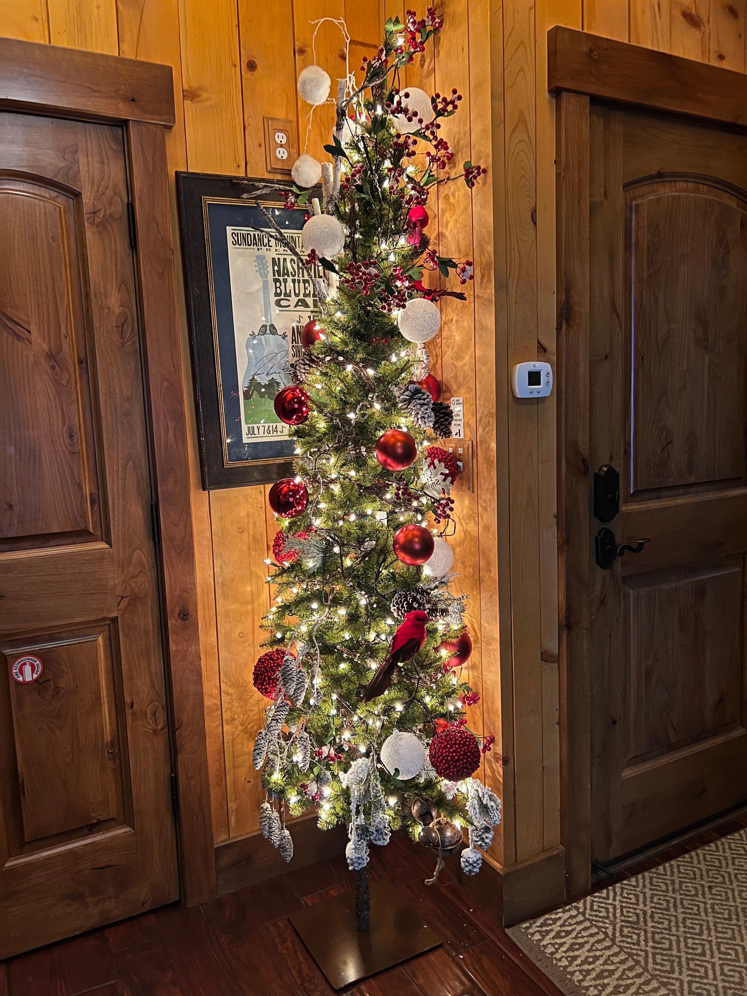 The Christmas tree was a nice touch.