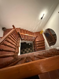 Second floor flight of stairs