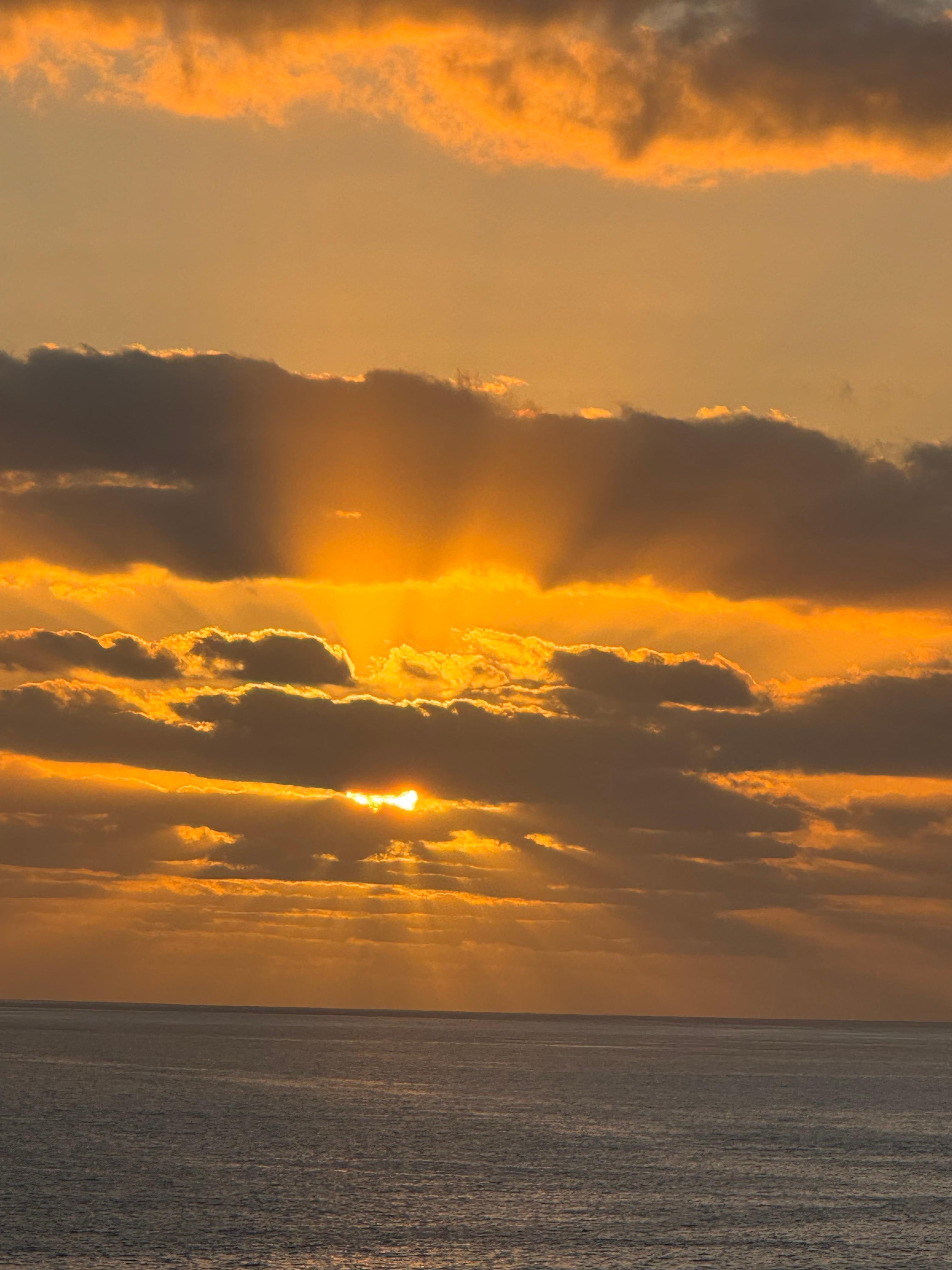 Sunset from the lanai.