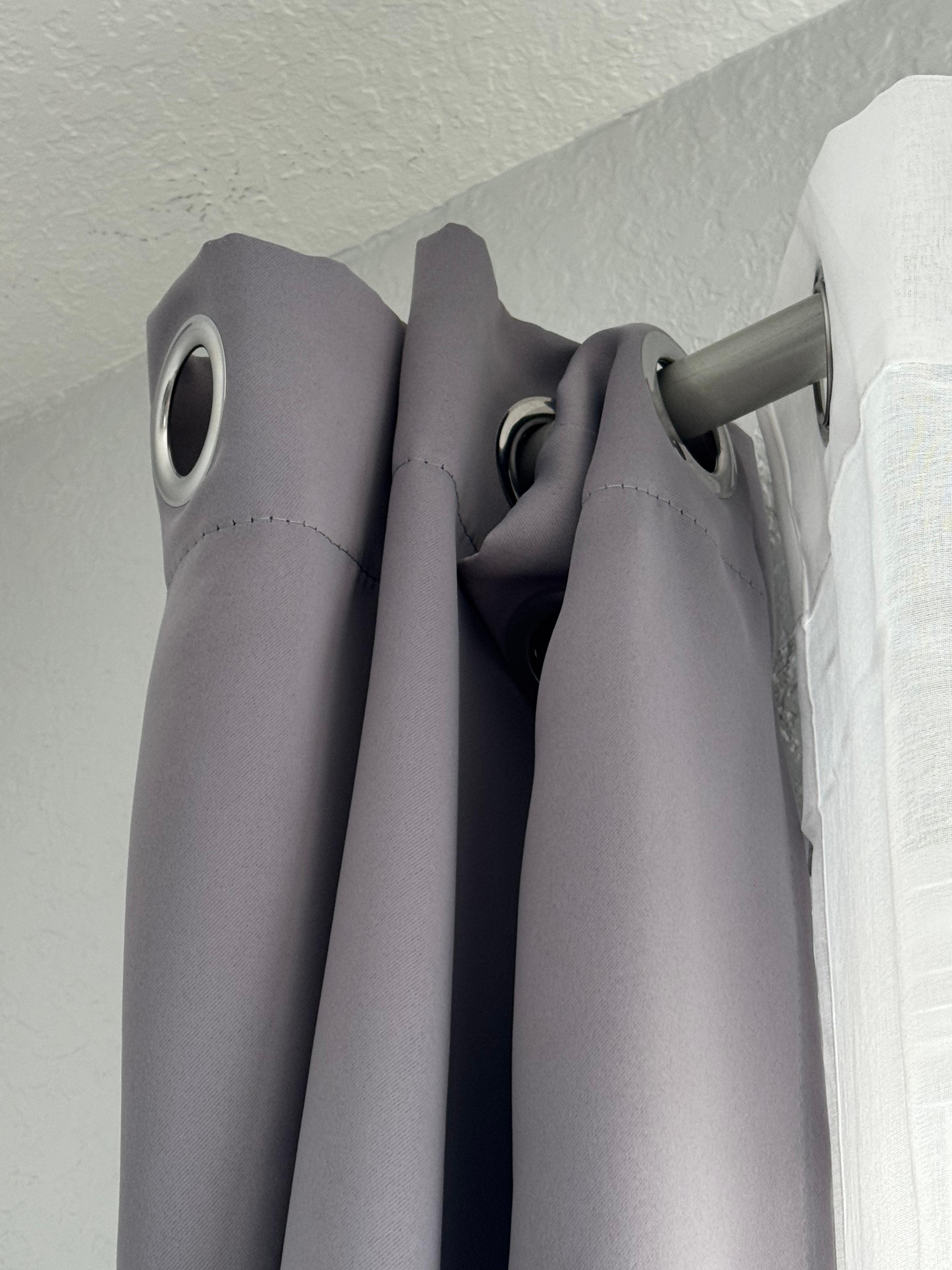 Curtains weren’t even hung correctly 