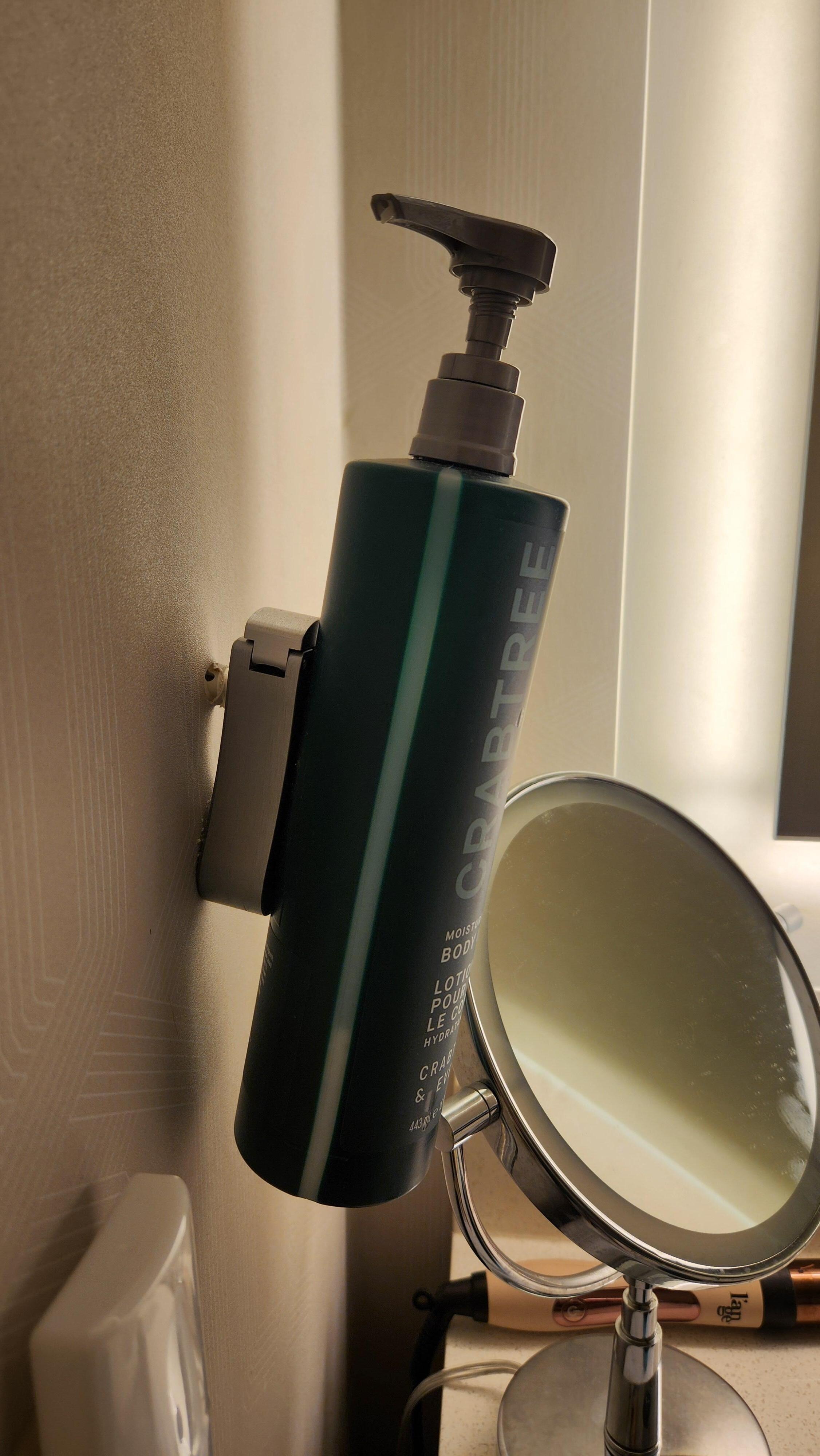 Lotion coming off the wall. 